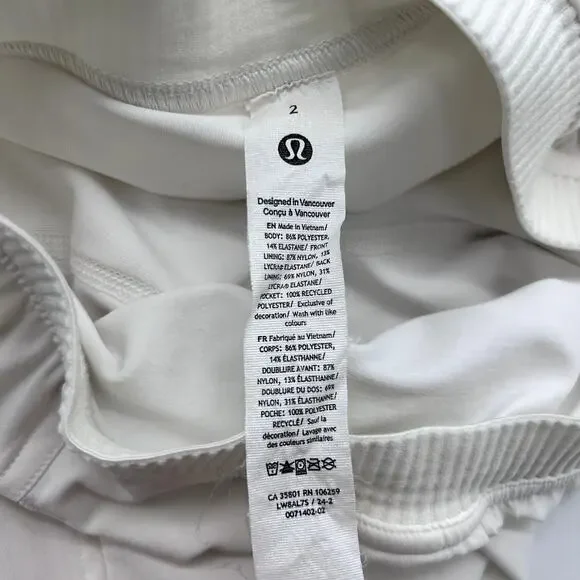 Lululemon Narrow Waistband Tennis Skirt White Athletic Skort Shorts size 2 XS - Picture 12 of 12